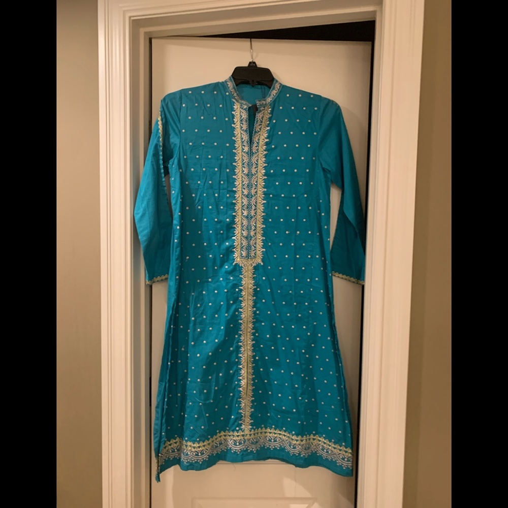 Beautiful embroidered cotton kurta..